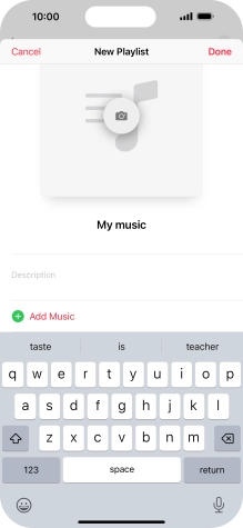 Press Add Music.