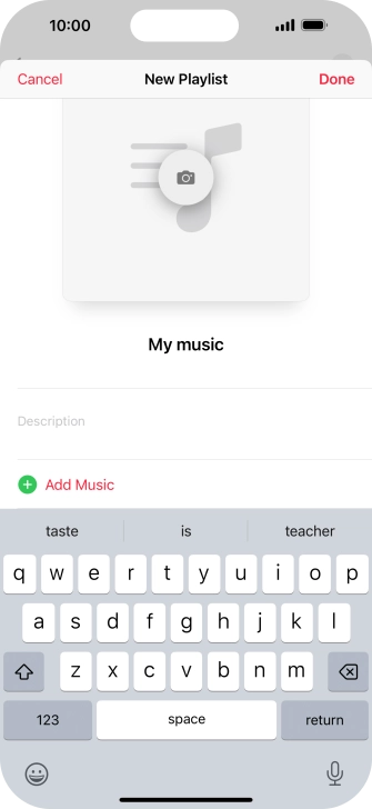 Press Add Music.