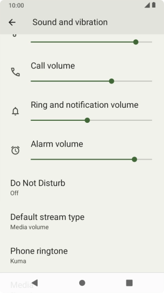 Press Phone ringtone. Press Phone ringtone.