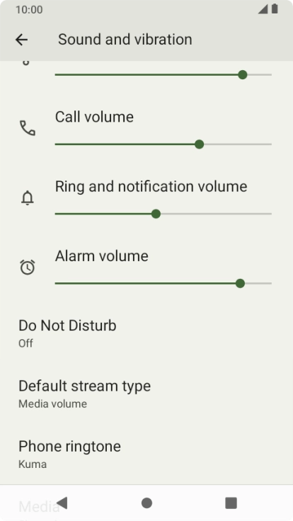Press Phone ringtone. Press Phone ringtone.
