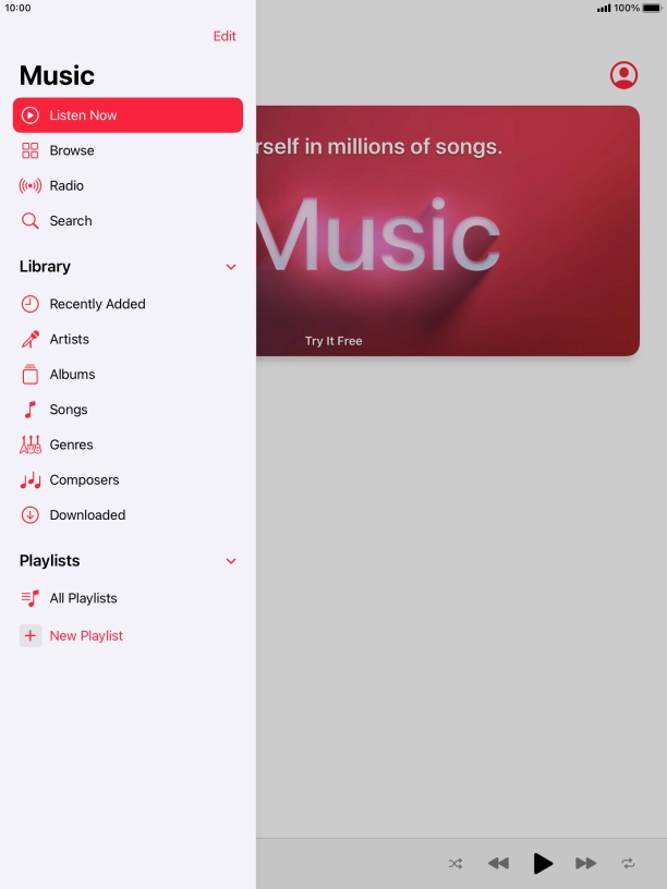 Press New Playlist.