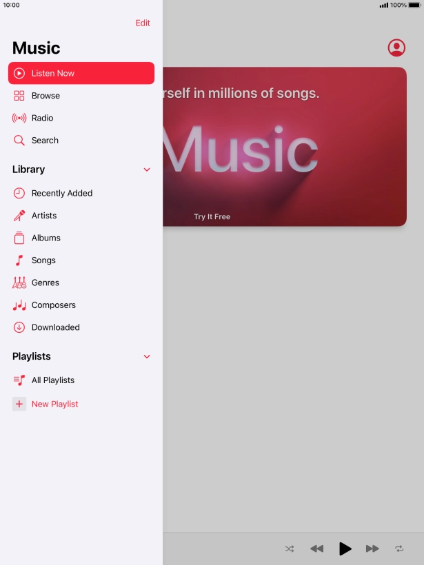 Press New Playlist.
