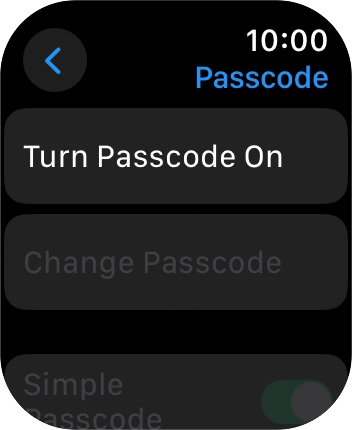 Press Turn Passcode On and key in a lock code of your own choice twice. Press Turn Passcode On and key in a lock code of your own choice twice.
