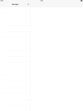 Press the new message icon. Press the new message icon.