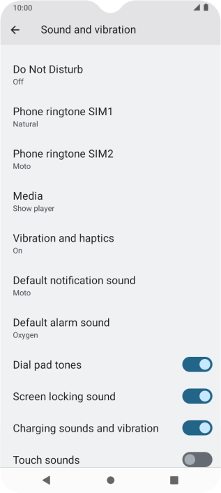 Press the Home key to return to the home screen.