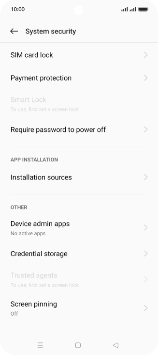 Press SIM card lock. Press SIM card lock.