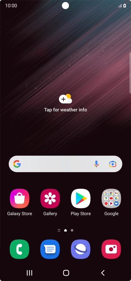 When the battery charging icon is displayed, the battery is charging.