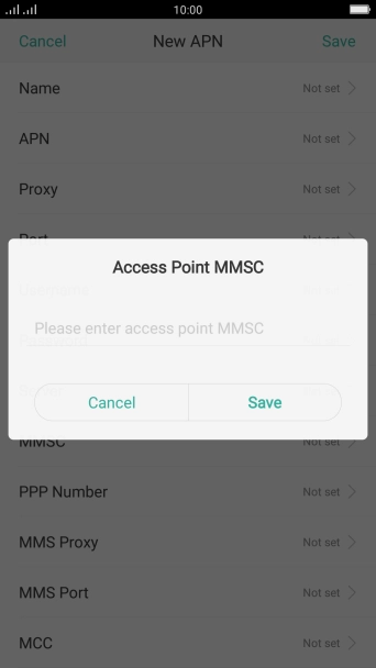 Key in http://pxt.vodafone.net.au/pxtsend and press Save.
