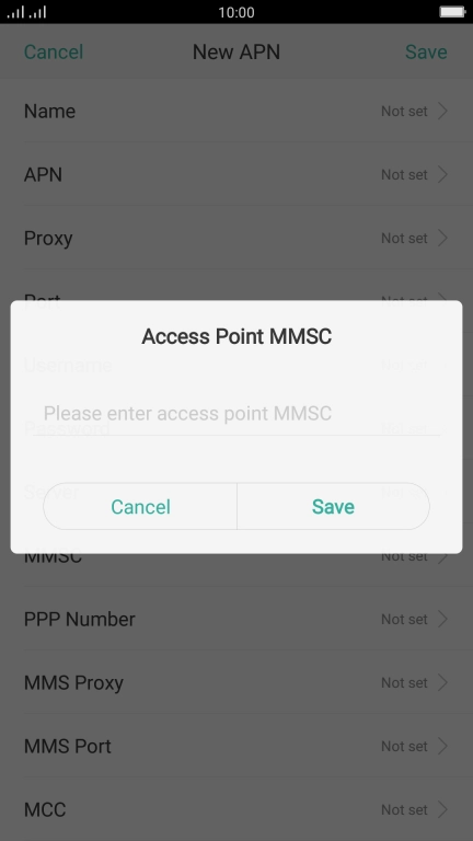 Key in http://pxt.vodafone.net.au/pxtsend and press Save.