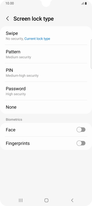 Press Fingerprints.