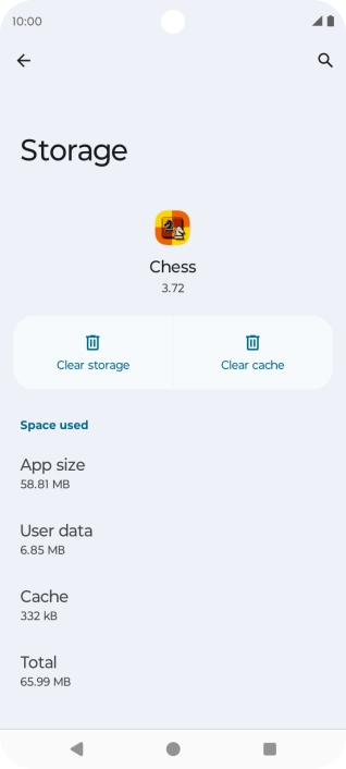 Press Clear cache.