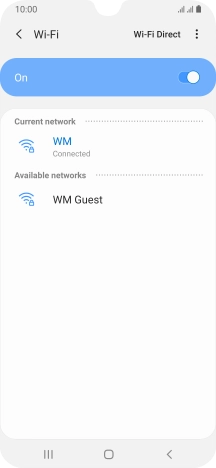 Press the Home key to return to the home screen.