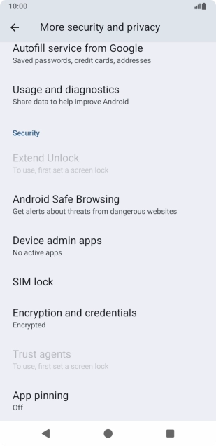 Press SIM lock.