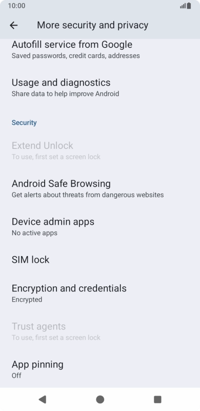 Press SIM lock.