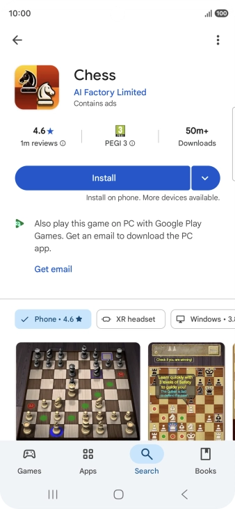 Press Install and follow the instructions on the screen to install the app. Press Install and follow the instructions on the screen to install the app.