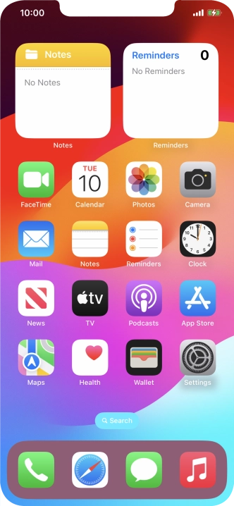 When the battery charging icon is displayed, the battery is charging.
