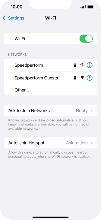 Press the required Wi-Fi network and key in the password for the Wi-Fi network. Press the required Wi-Fi network and key in the password for the Wi-Fi network.