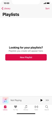 Press New Playlist.