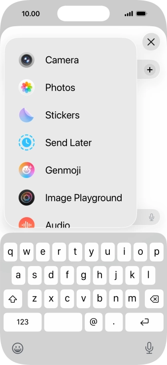 Press Genmoji.