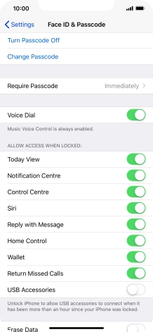 Press Turn Passcode Off and key in the phone lock code. Press Turn Passcode Off and key in the phone lock code.