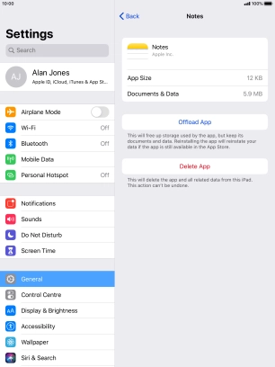 Press Offload App.