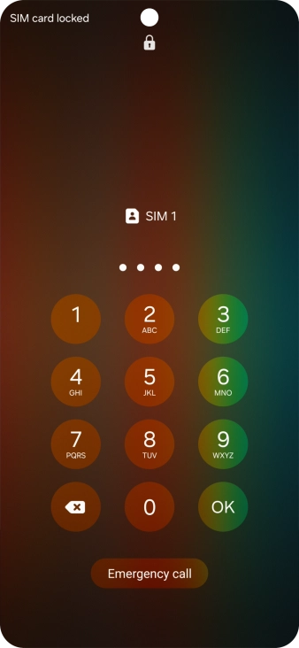 If your SIM is locked, key in your PIN and press OK. If your SIM is locked, key in your PIN and press OK.