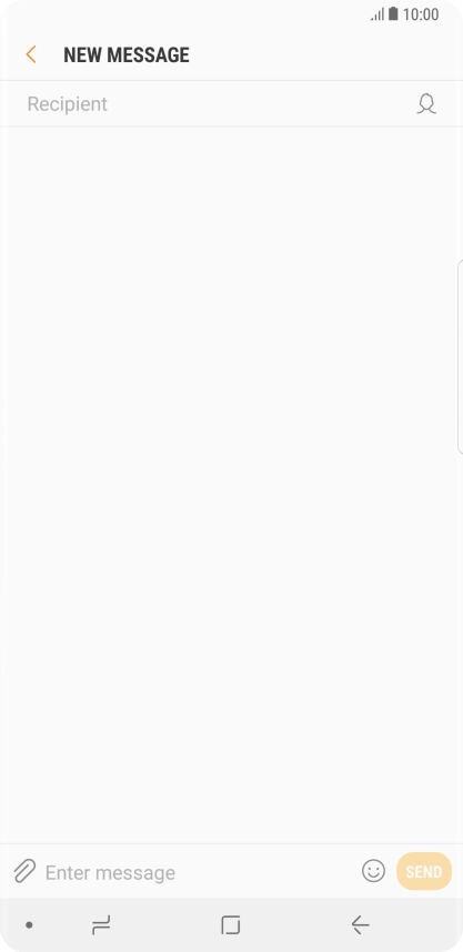 Press the search field and key in the first letters of the recipient's name. Press the search field and key in the first letters of the recipient's name.
