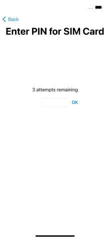If your SIM is locked, key in your PIN and press OK. If your SIM is locked, key in your PIN and press OK.