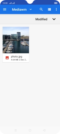 Press the required file. Press the required file.