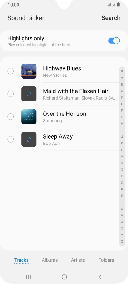 Press the required ring tones to hear them. Press the required ring tones to hear them.