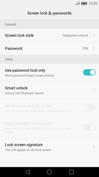 Press Password and key in the current phone lock code. Press Password and key in the current phone lock code.
