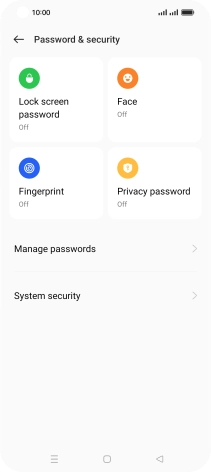 Press Fingerprint.