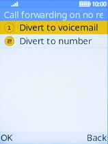 Select Divert to voicemail.