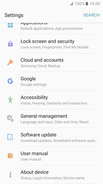 Press Lock screen and security. Press Lock screen and security.