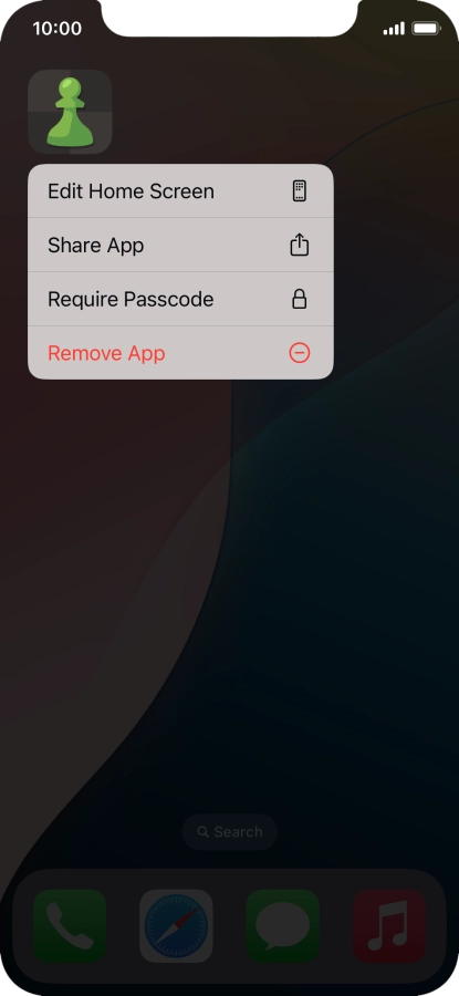 Press Require Passcode.