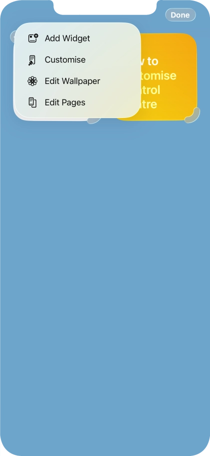 Press Add Widget.
