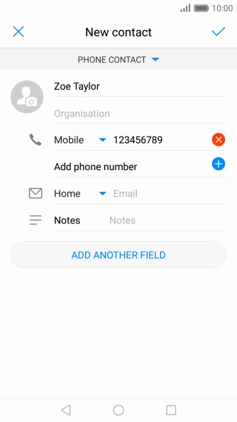 Press the confirm icon. Press the confirm icon.