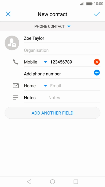 Press the confirm icon. Press the confirm icon.