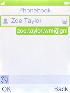 Select the required contact.