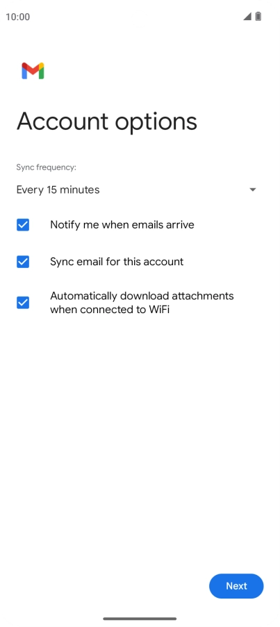 Press the drop down list below 