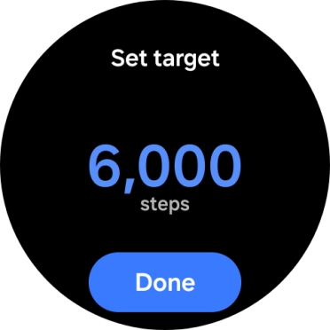 Slide your finger up or down on the screen to select the required goal. Slide your finger up or down on the screen to select the required goal.