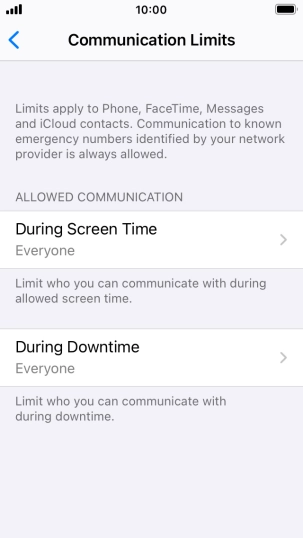 Press During Screen Time.