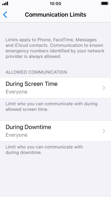 Press During Screen Time.