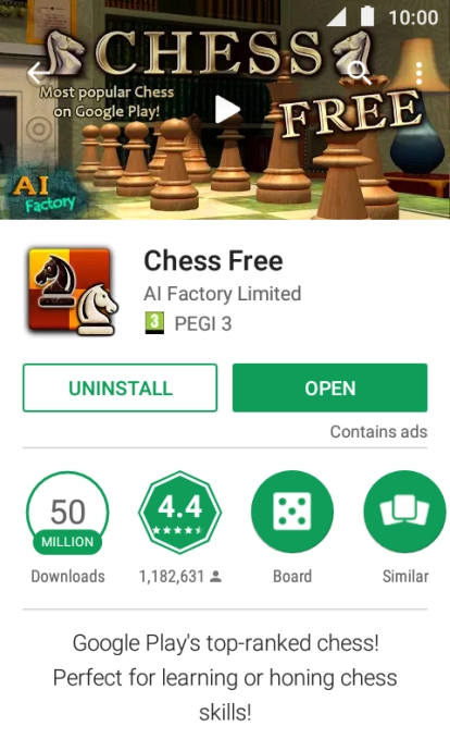 Press UNINSTALL.