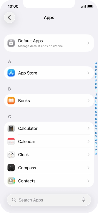 Press App Store.
