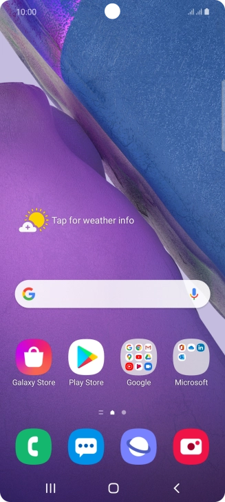 Slide two fingers downwards starting from the top of the screen.