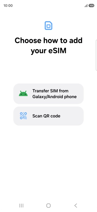 Press Scan QR code.