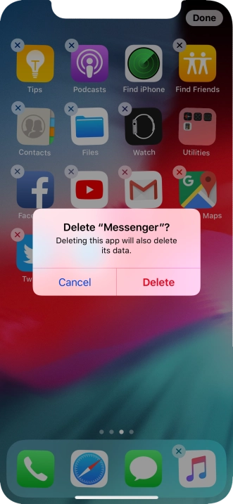 Press Delete.