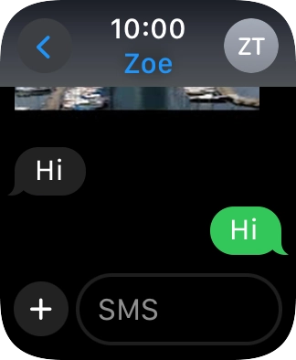 Press SMS.