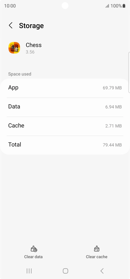 Press Clear cache.